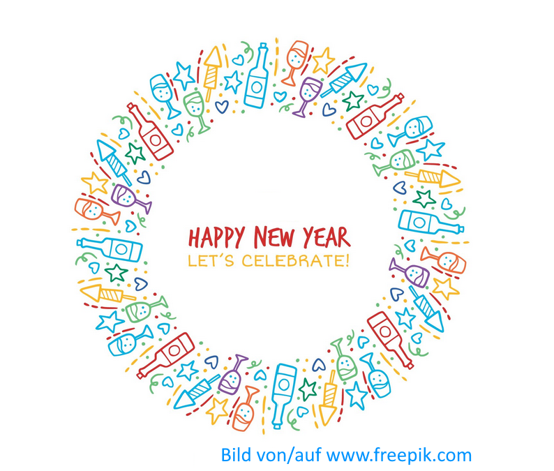 Der Weihnachts- oder Neujahrsgruß